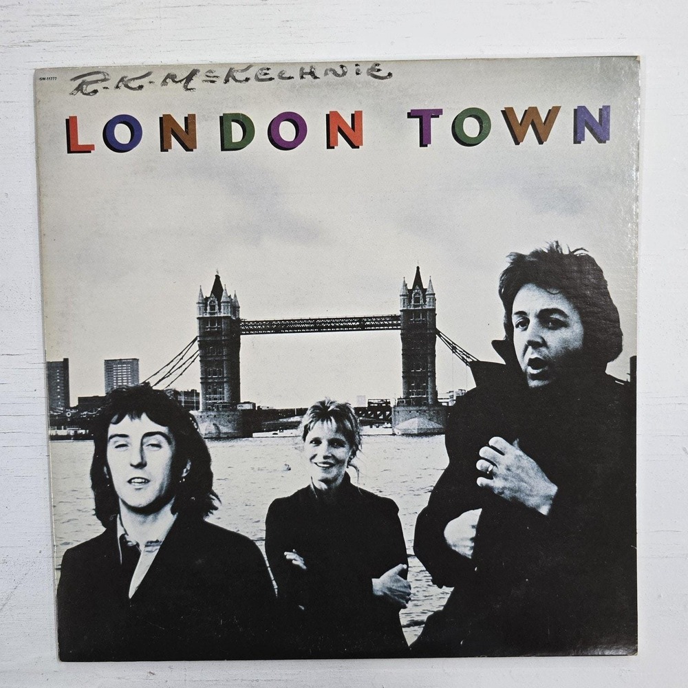 Wings - London Town LP NM/VG Classic Rock 1978 Vintage Vinyl Original Press